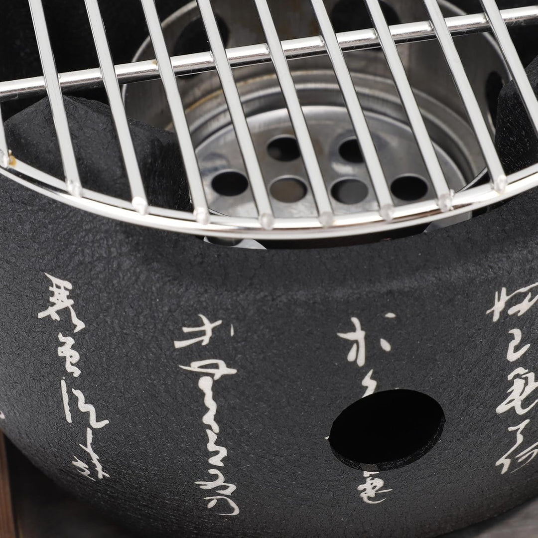Kleine Holzkohle Tischgrill, Japanischer Grill BBQ Holzkohlegrill Tragbarer Campinggrill Kohlegrill