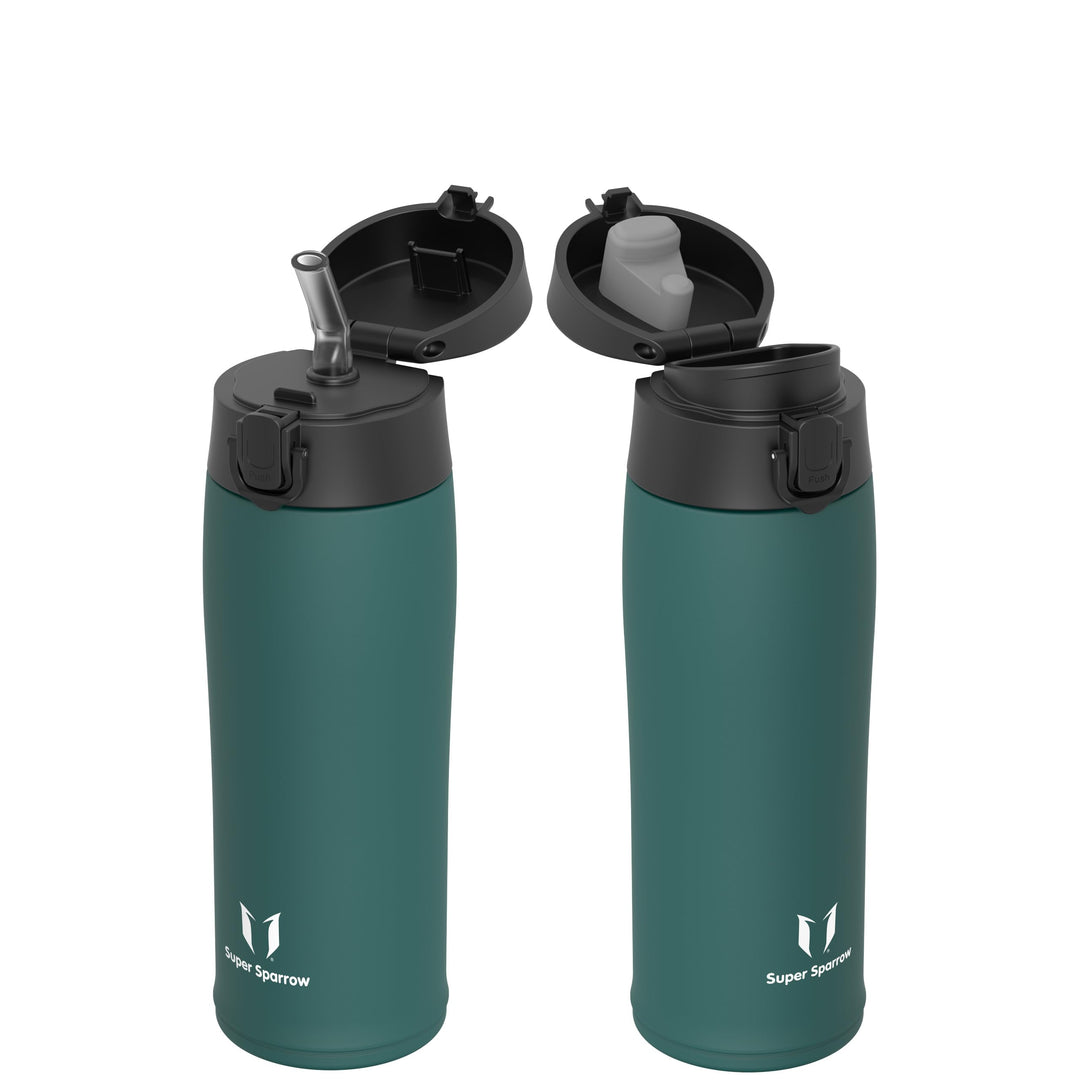 Super Sparrow Trinkflasche Edelstahl - Trinkbecher - 350ml, 500ml, 750ml, 950ml - BPA-Frei, Auslaufs