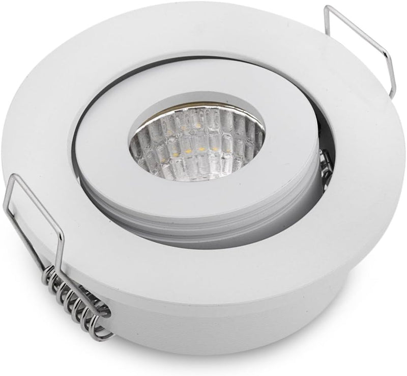 JOYINLED (10 Stück) 3W COB LED Downlight-Kit Schrank Einbaustrahler Bestandteil Loch Grösse 40–45 mm