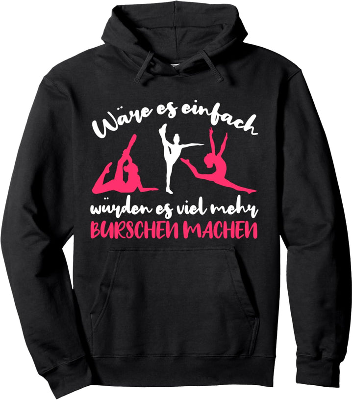 Turnen Gymnastik Herzschlag Turner Turnerin Gymnast Turnerin Pullover Hoodie