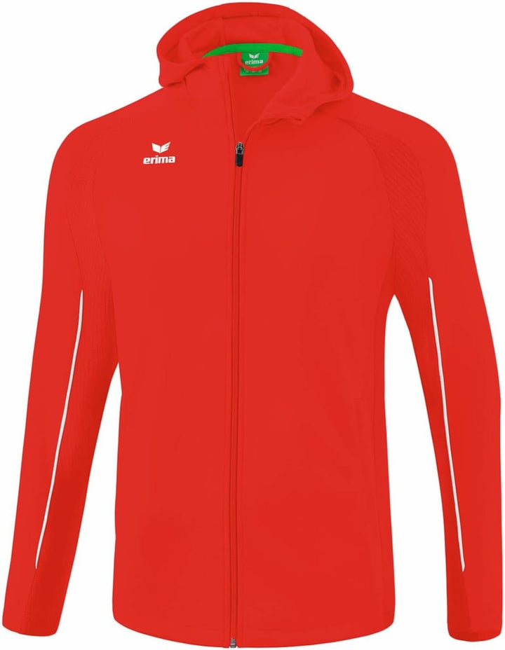 Erima Unisex Liga Star Trainingsjacke mit Kapuze S Rot/Weiss, S Rot/Weiss