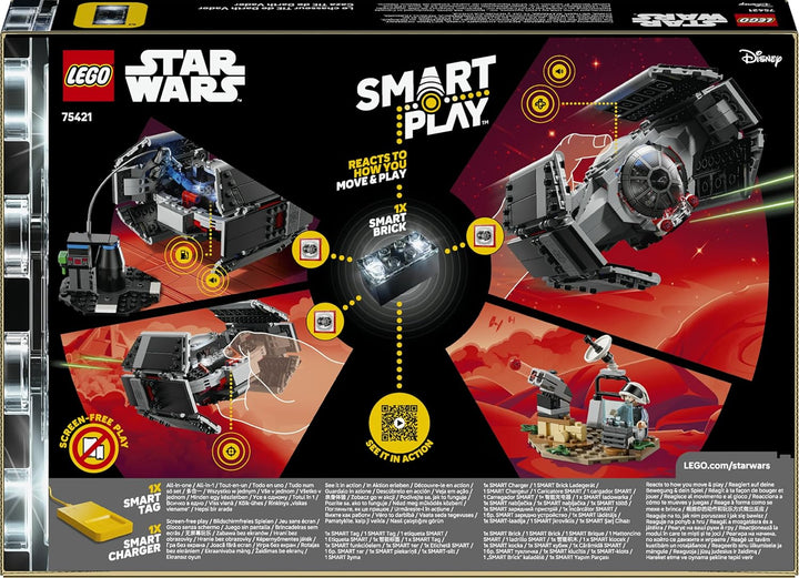 LEGO Star Wars 75421 SMART Play: Darth Vaders TIE Fighter - Interaktives All-in-1 Spielset mit SMART