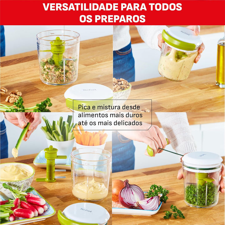 Hachoir manuel Tefal Shaker 5 secondes K1644104 Vert