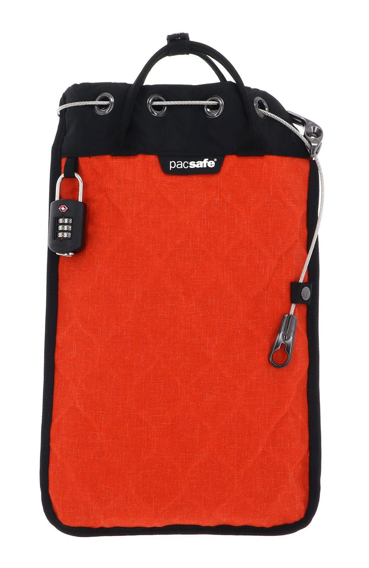 Pacsafe Travelsafe - Mobiler Safe, Schultertasche mit TSA-Zahlen-Schloss, Diebstahlschutz, Unisex He