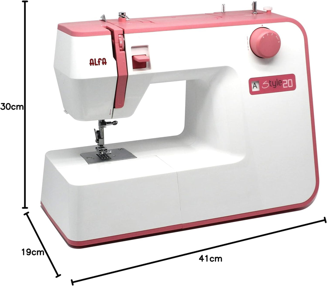 Maquina Coser Alfa Style20 Rosa