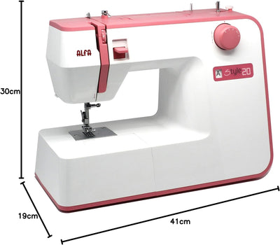 Maquina Coser Alfa Style20 Rosa