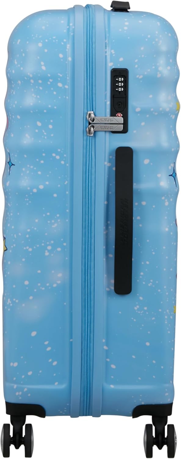 American Tourister Wavebreaker Disney - Stitch Hartschalenkoffer Gross (77 cm), Reisekoffer, TSA Sch