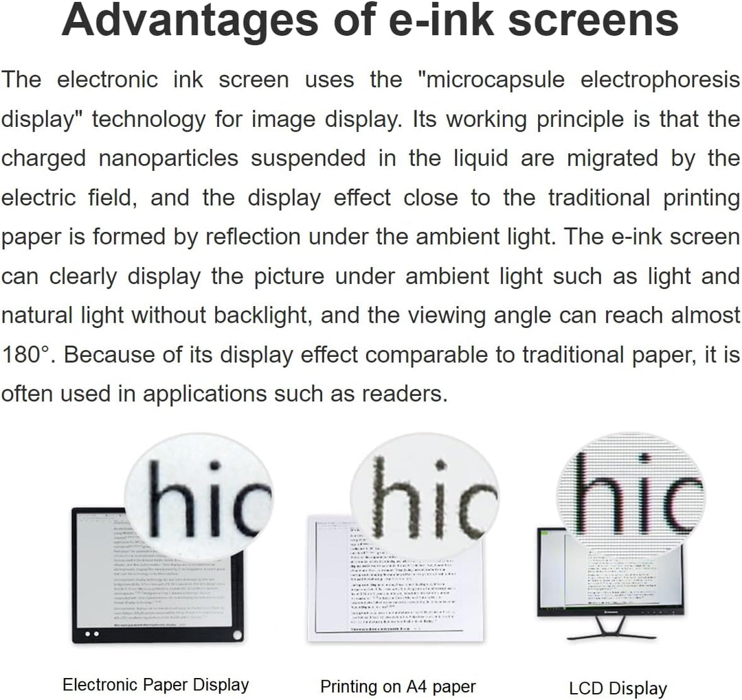 IBest 4.2inch E-Paper Display Module 400x300 Resolution 3.3V-5V Two-Color E-Ink Display HAT epaper S