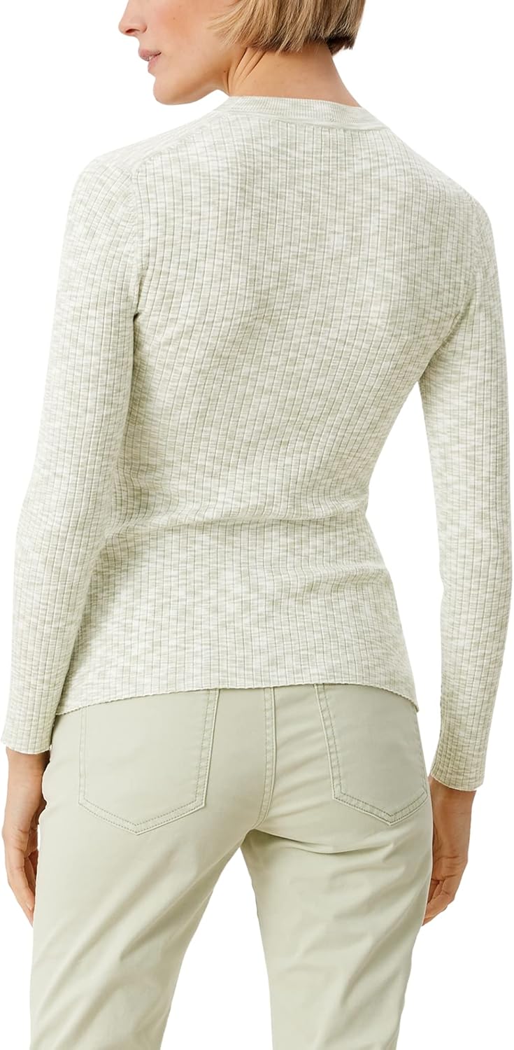 s.Oliver Damen Sweater 34 Sage Melange, 34 Sage Melange