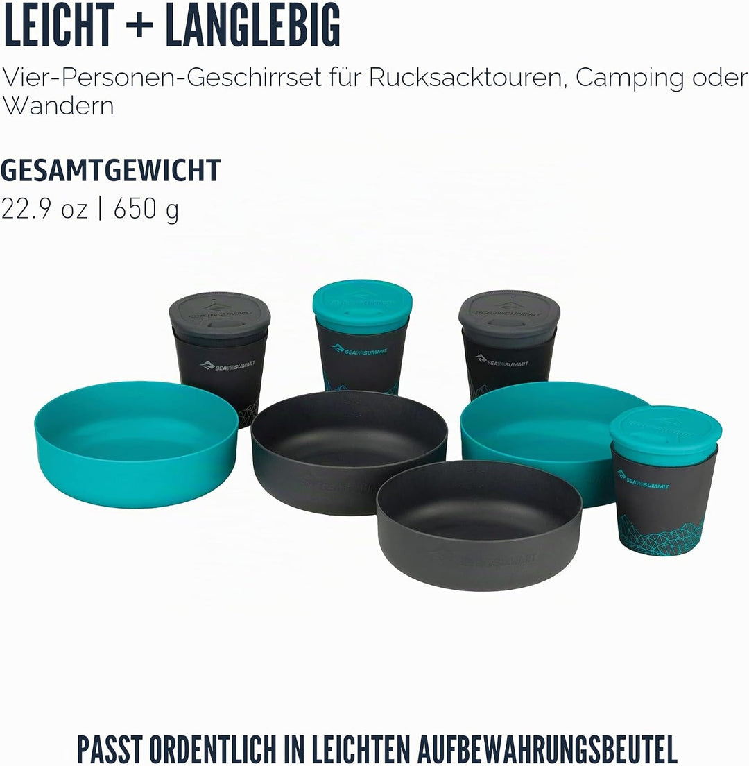 Sea to Summit Delta Light Camp Set 4.4 - Campinggeschirr - 4 Personen Set titan-grau 4.4, titan-grau