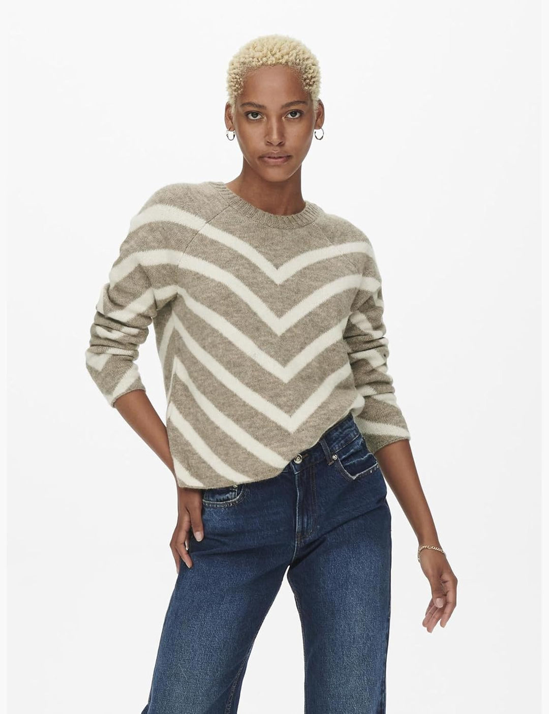 ONLY Damen ONLELIZA L/S Pullover KNT NOOS 15191792 S Mermaid, S Mermaid