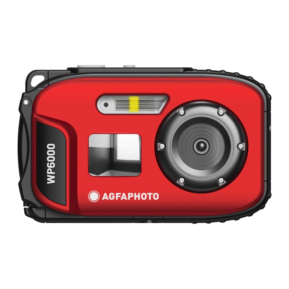 AGFA Photo Realishot WP6000 – wasserdichte Digitalkamera, 3 m/10 ft, 18 MP, HD-Video, 2,4-Zoll-LCD-D