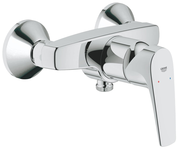GROHE Bauflow - Einhand- Brausebatterie (Wandmontage, 1/2", S- Anschlüsse), chrom, 23755000 Chrom Br