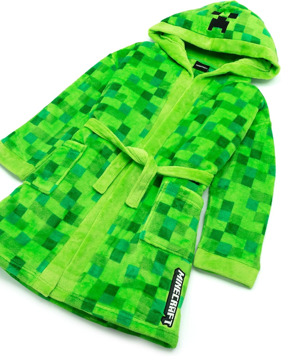Minecraft-Dressingkleid Pixelated Creeper Gamer Geschenk Jungen Bademantel 11-12 Jahre Grã¼n, 11-12