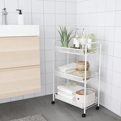 IKEA HORNAVAN Trolley weiss 26x48x77cm