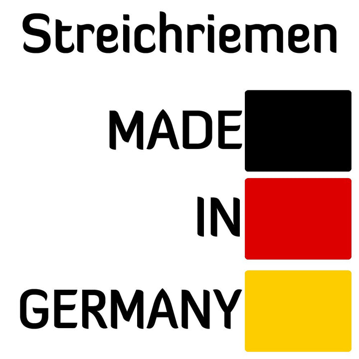PODURO Streichriemen und Pasten-Set Kombi « Abziehleder auf Holz und Chromoxid Schleifpaste zum Mess