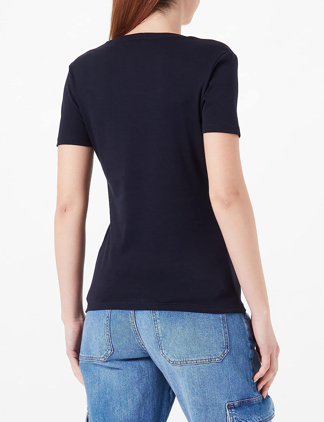 Tommy Hilfiger Damen Kurzarm Strickoberteile XS Blau (Desert Sky), XS Blau (Desert Sky)