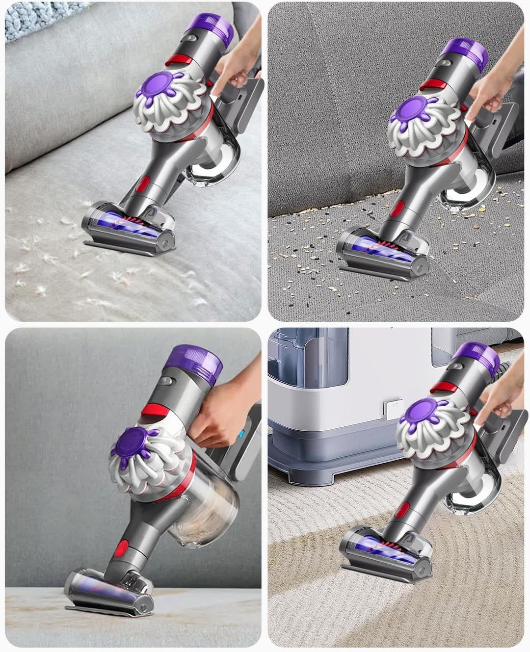 Mini Turbinendüse für Dyson V7 / V8 / V10 / V11 / V15 Staubsauger,Elektrische Matratzenbürste Kompat