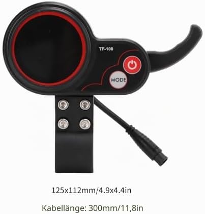 SUNGOOYUE 48V TF-100 Elektroroller-Display, ABS 6-Pin-Kommunikationsinstrument f¨¹r KUGOO M4 Elektro