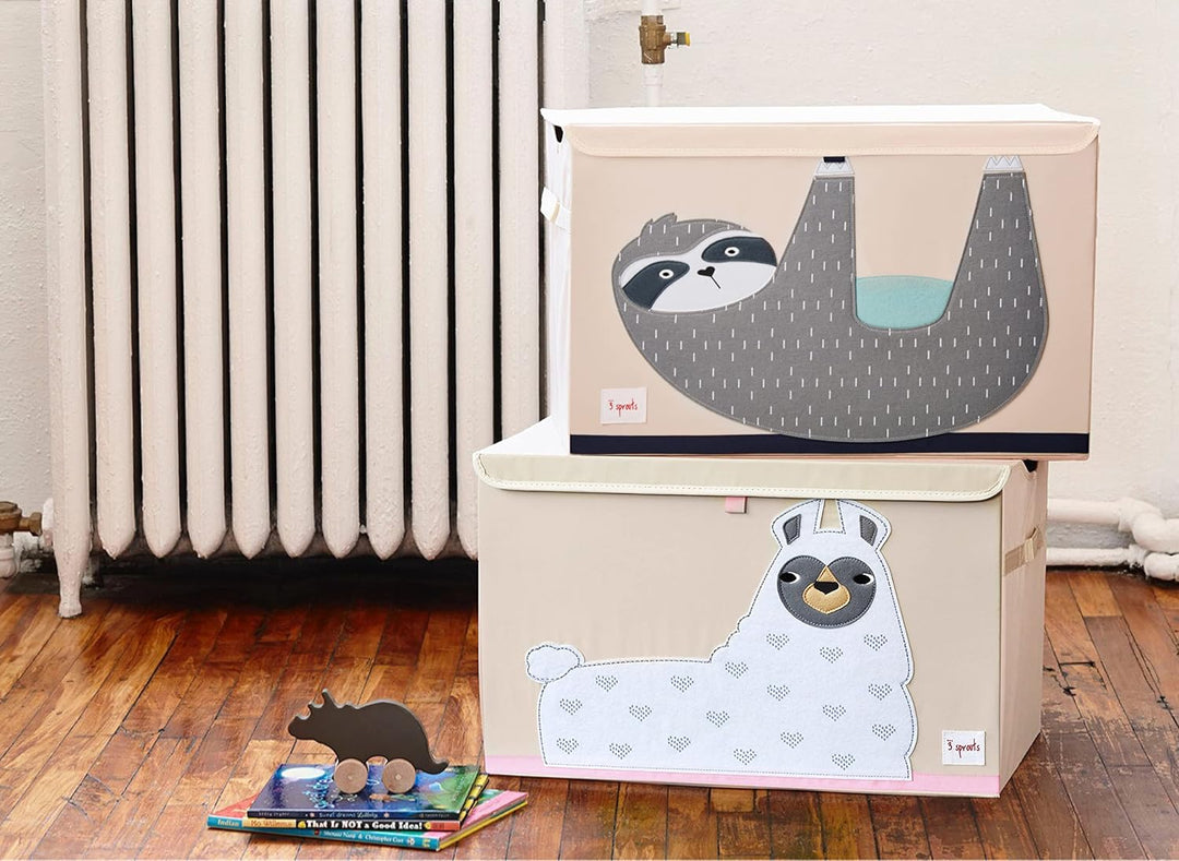 3 Sprouts Spielzeugkiste mit Deckel – Aufbewahrungsbox für Kinderzimmer, Spielzeugbox für Kinder, Sp