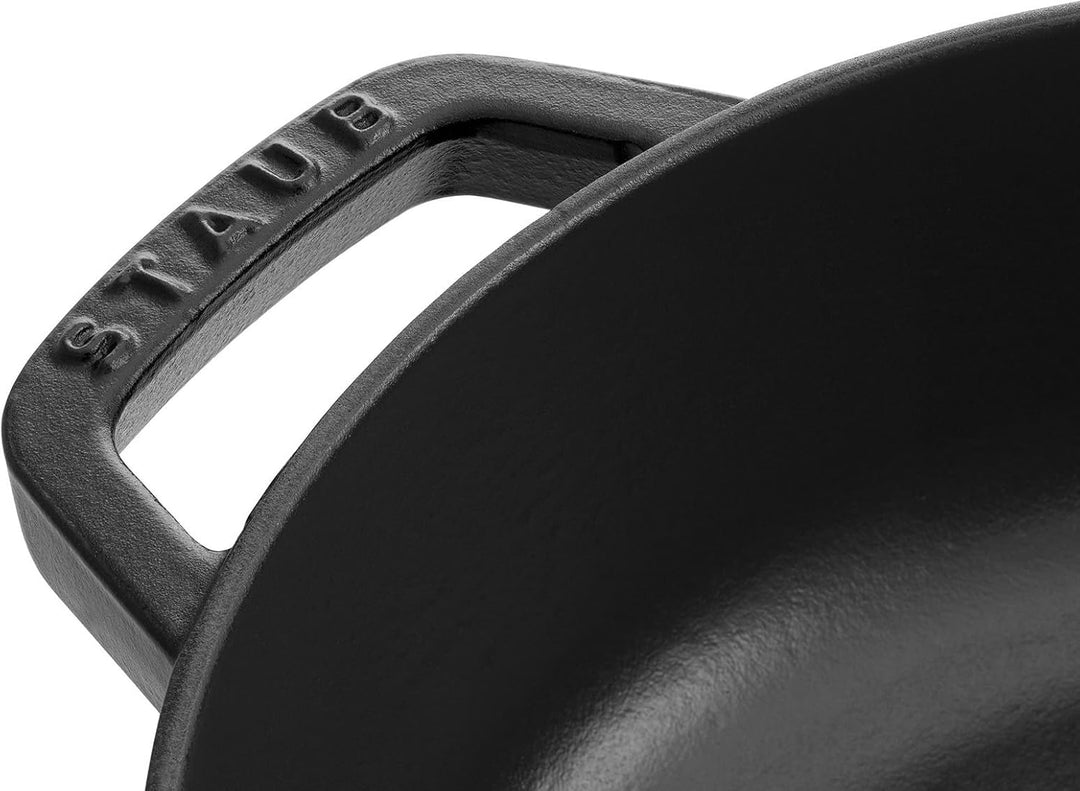 STAUB Gusseisen Bräter, Chistera Tropfenstruktur im Deckel, Rund 28 cm, 3,7 L, Für alle Herdarten ge