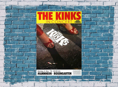 The Kinks - Low Budget, Mannheim 1979 » Konzertplakat/Premium Poster | Live Konzert Veranstaltung |