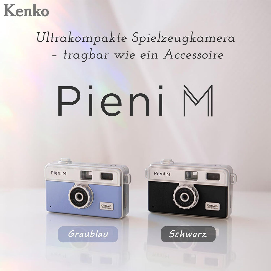 Kenko Mini Digital Toy Camera Pieni M Graublau, Foto- und Videoaufnahmen, kompatibel mit microSD-Kar