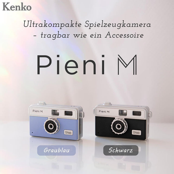 Kenko Mini Digital Toy Camera Pieni M Graublau, Foto- und Videoaufnahmen, kompatibel mit microSD-Kar