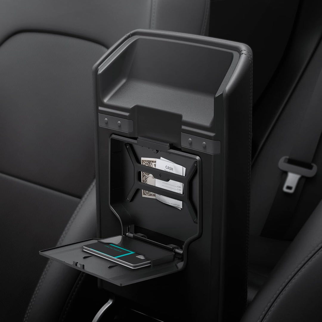 Spigen Tesla Model Y Juniper 2025 2026 Model 3 Highland 2025 2026 One-Touch Versteckte Aufbewahrungs
