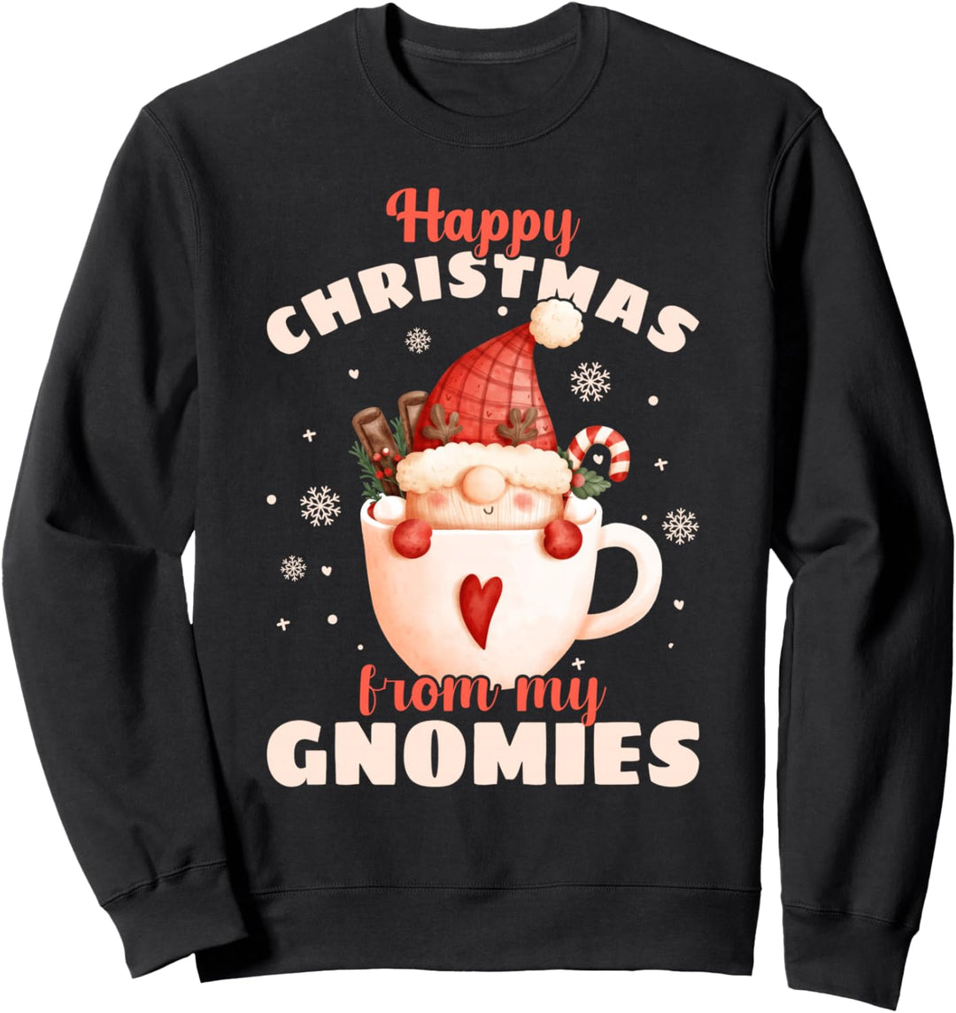 Weihnachts-Wichtel in einer Tasse, Happy Christmas, Gnome Sweatshirt