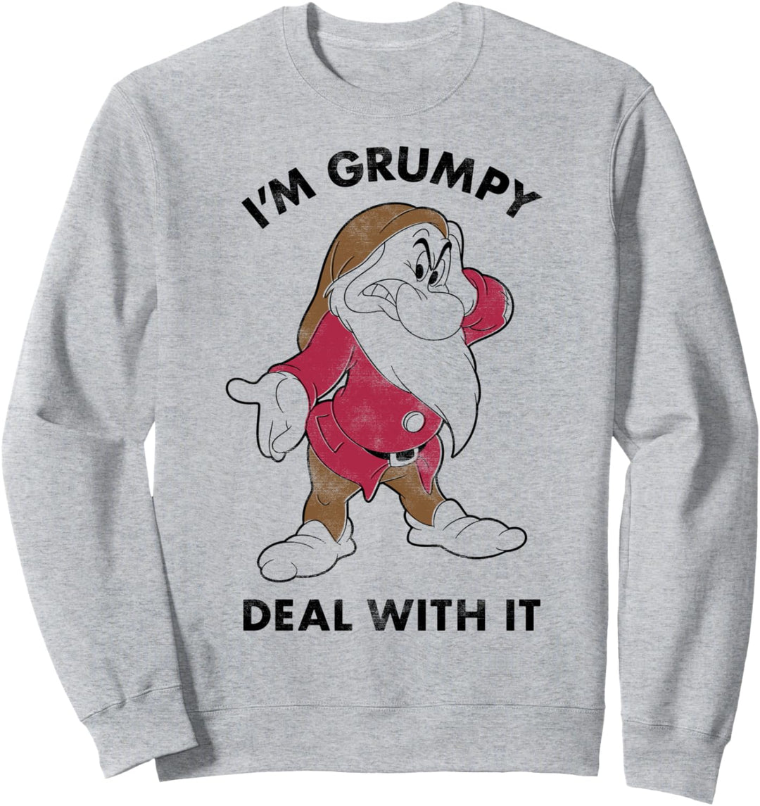 Disney Snow White I'm Grumpy Deal With It Portrait Sweatshirt