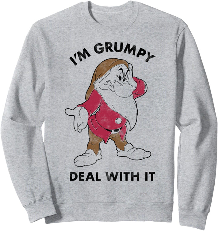 Disney Snow White I'm Grumpy Deal With It Portrait Sweatshirt