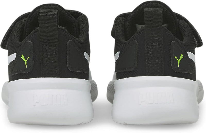 PUMA Unisex Baby Flyer Runner V Inf Sneaker 20 EU Green Flash Puma White Puma Black, 20 EU Green Fla