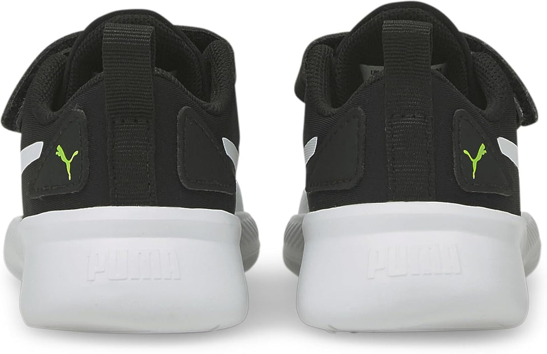 PUMA Unisex Baby Flyer Runner V Inf Sneaker 20 EU Green Flash Puma White Puma Black, 20 EU Green Fla