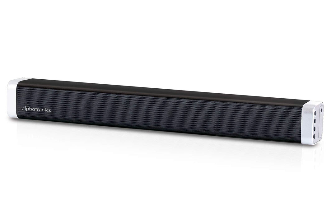 alphatronicsSound 1.4.0- Bluetooth 4.0 Soundbar, Schwarz mit Silber