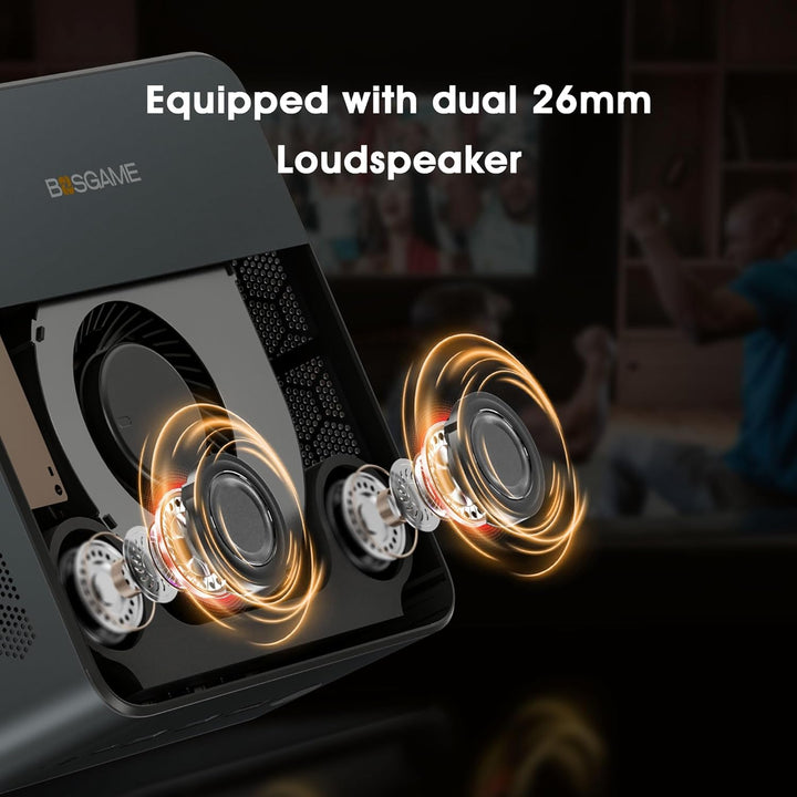 BOSGAME M2 Mini-Gaming-PC, AMD Ryzen 9 7940HS (bis zu 5,1 GHz), 32 GB DDR5, 1 TB PCIe4.0 SSD, Mini-C