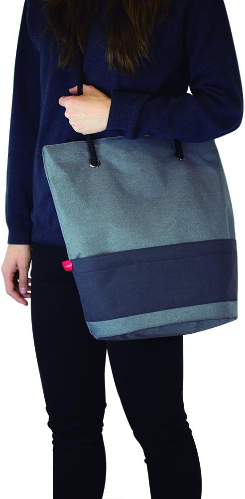 Valira 6165/24 Urban Stone Washed Lunch-Tasche, Nylon, grau-schwarz Modern, Modern