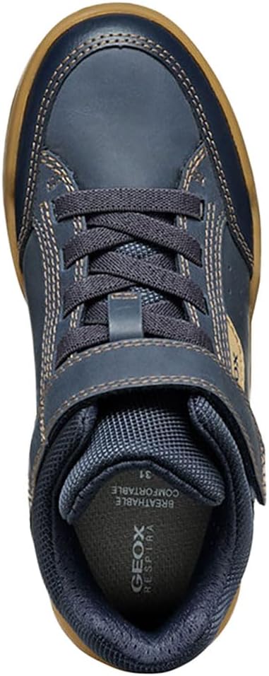 Geox Jungen J Perth Boy B Sneaker 33 EU Braun A, 33 EU Braun A