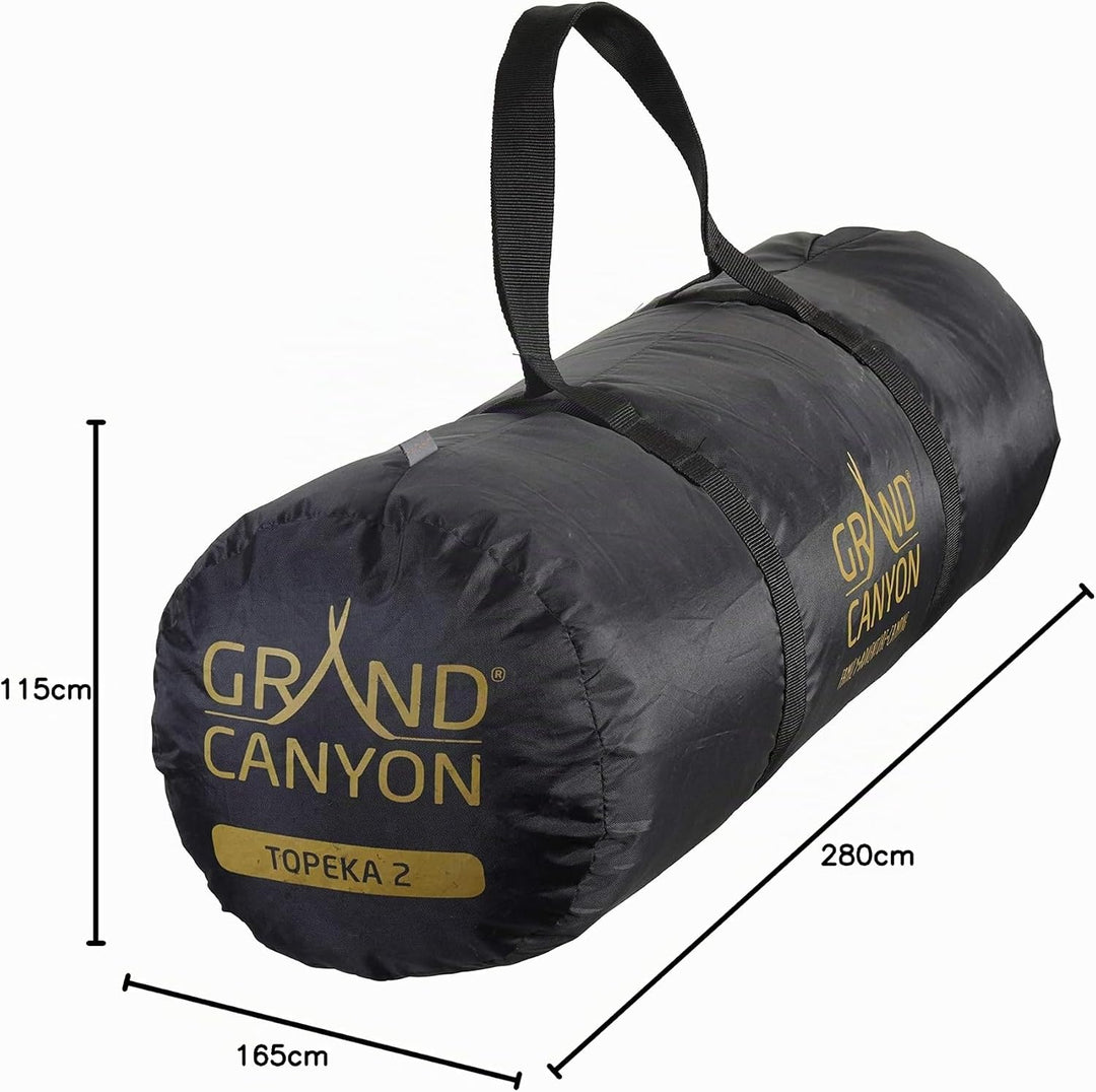 Grand Canyon Topeka 2, Kuppelzelt für 2 Personen, Ultra-leicht, wasserdicht, viel Platz, Gute Belüft