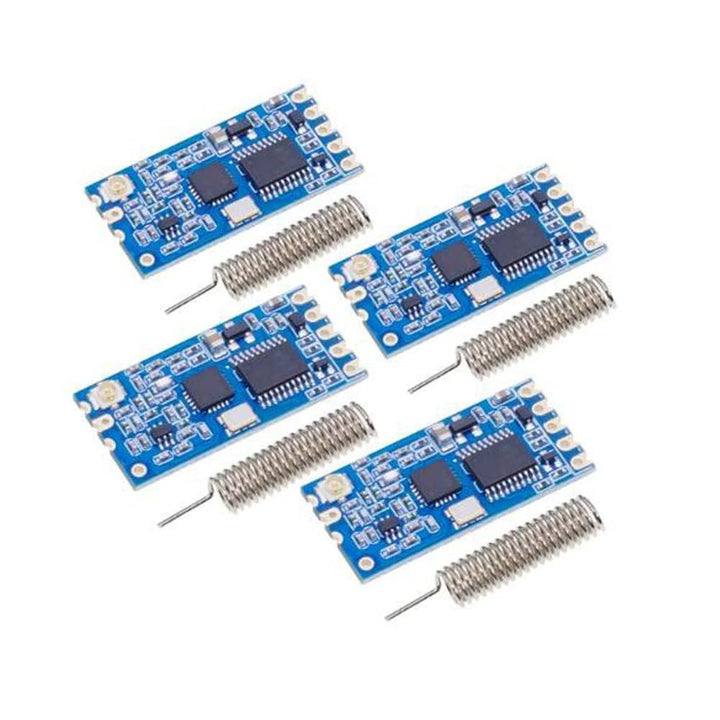 4Pcs HC-12 SI4438 SI4463 Serial Port Module (SI4438)