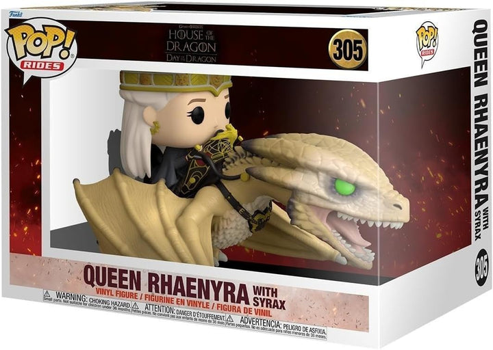 Funko POP! Rides Deluxe: House of The Dragon - Princess Rhaenyra Mit Syrax - Vinyl-Sammelfigur - Ges