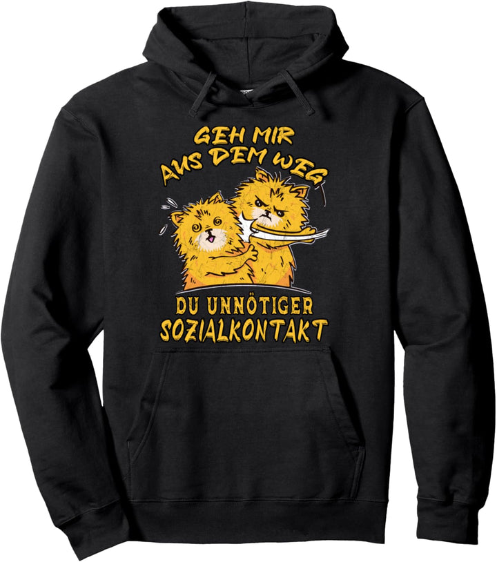 Geh Mir Aus Dem Weg Du Unnötiger Sozialkontakt Anime Pullover Hoodie