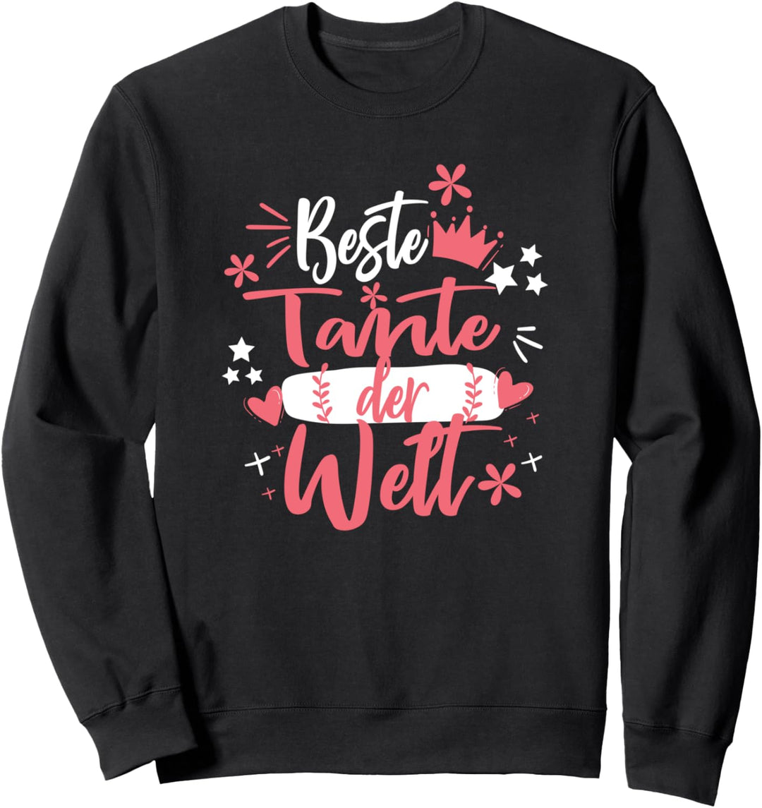 Beste Tante der Welt - Patentante Sprüche Schön Süss Lustig Sweatshirt