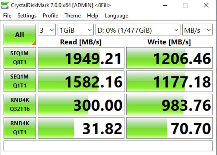 Timetec 512 GB SSD NVMe PCIe Gen3x4 8 Gb/s M.2 2280 3D NAND QLC Hochleistungs-SLC Cache-Lesegeschwin