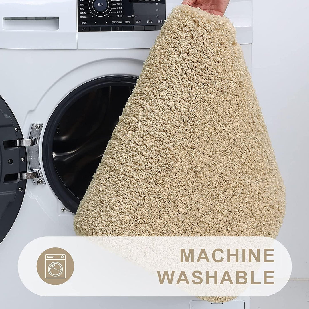 Homaxy Badezimmerteppich rutschfest Waschbar Badematte Weich Flauschig Badteppich Shaggy Hochflor Mi