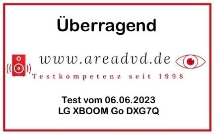 LG XBOOM Go DXG7, tragbarer Bluetooth-Lautsprecher (40 Watt, Google Assistant, Siri, Beleuchtung), G