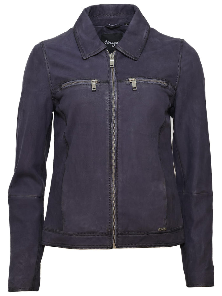 Maze Damen Lederjacke 4202117 S midnight, S midnight