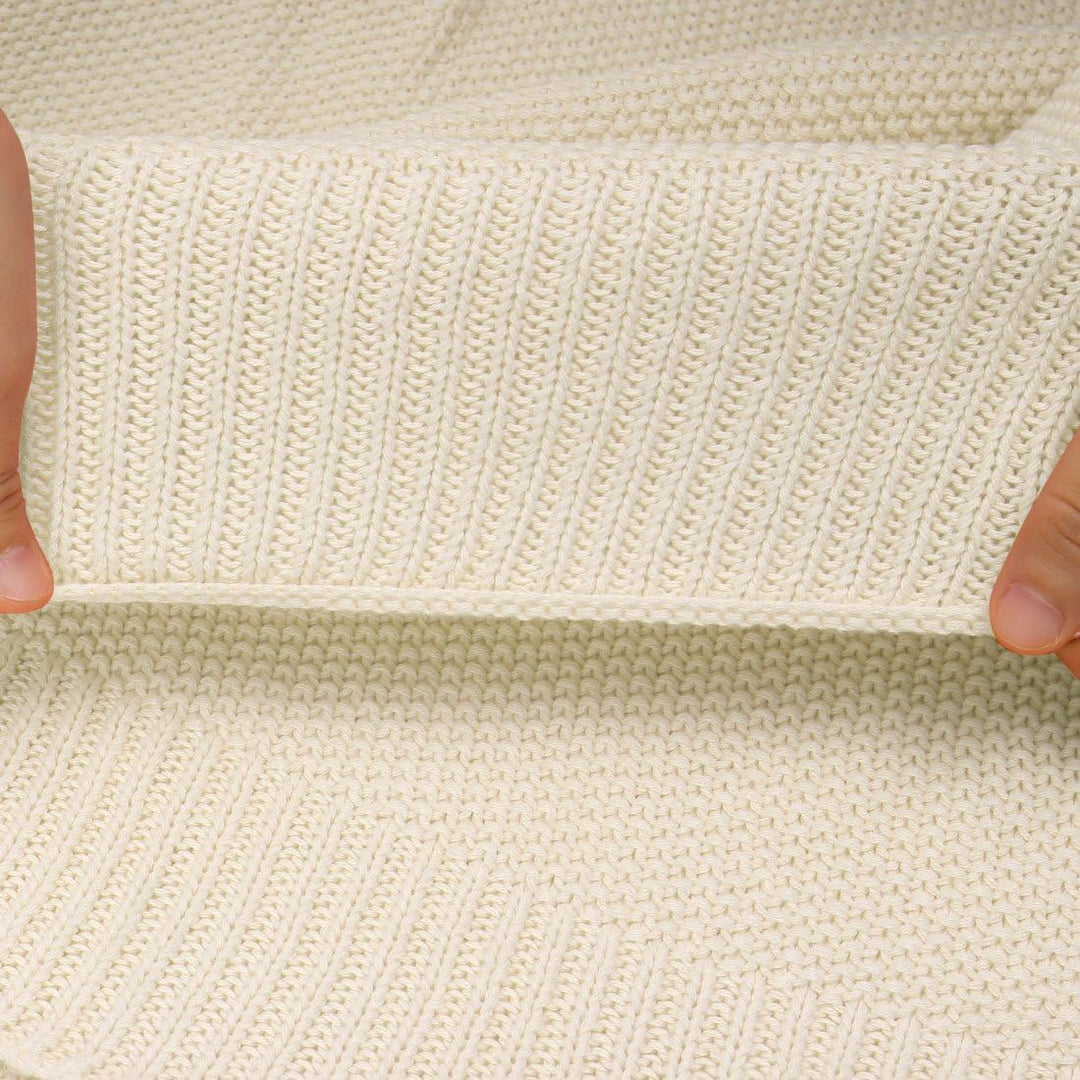 PiccoCasa Tagesdecke Baumwolle Strickdecke Sommerdecke pflegeleicht gesund als Sofadecke Sofaüberwur