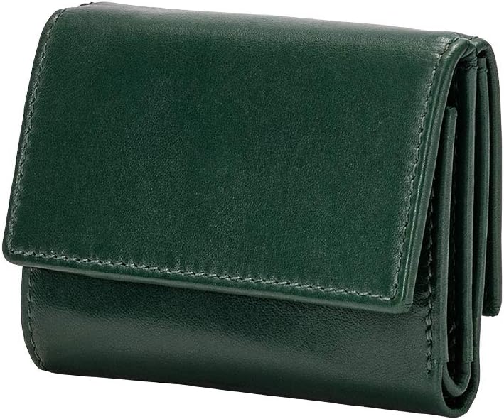 Nuvola Pelle Brieftasche klein für Herren aus weichem Leder mit Münzfach Banknotenfach Grün, Grün