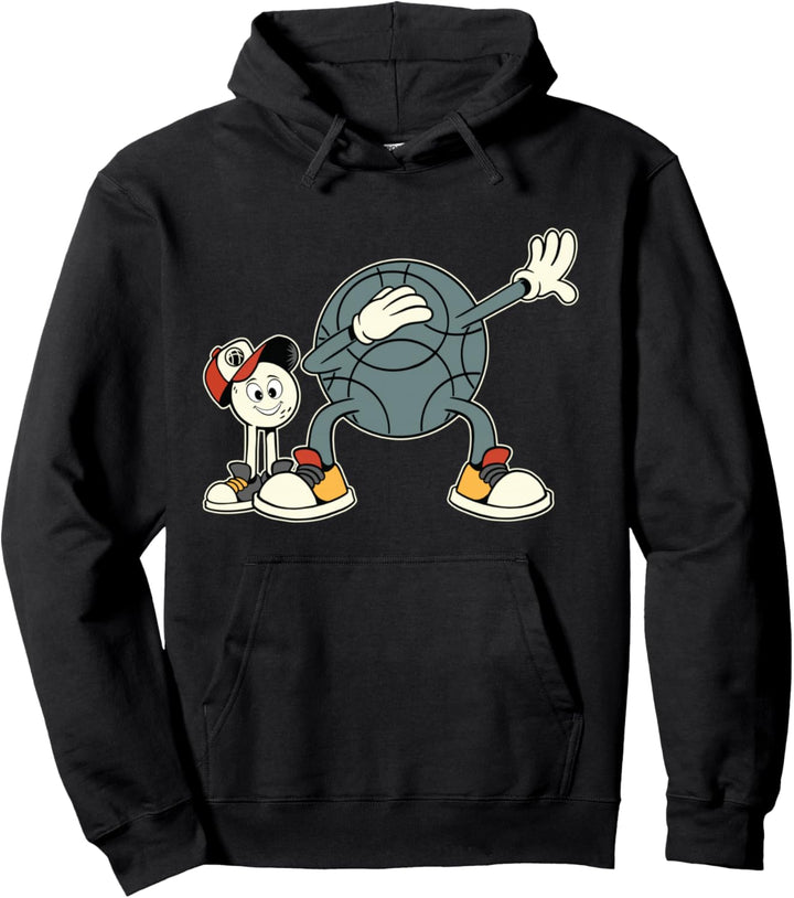 Dabbing Boulekugel Schweinchen Pétanque Outfit für Bouler Pullover Hoodie